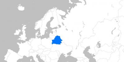 Карта Белорусије Европи