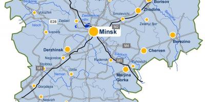 Минск карта Белорусије