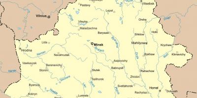 Карта Белорусије